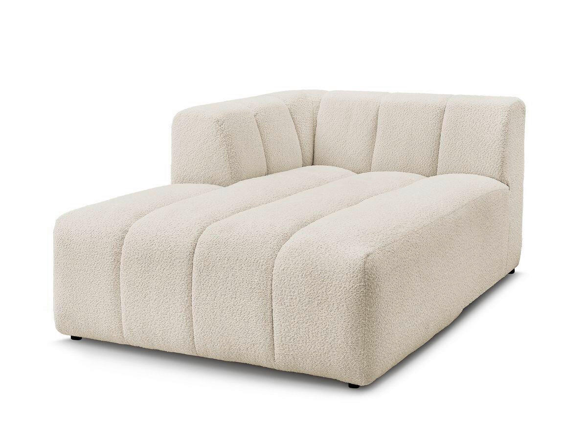 SOFAELEMENT ANNECY Bouclé Beige  - Beige/Schwarz, MODERN, Kunststoff/Textil (120/72/170cm)