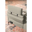 ECKSOFA in Flachgewebe Beige  - Anthrazit/Beige, Design, Textil/Metall (230/254cm) - Ambiente