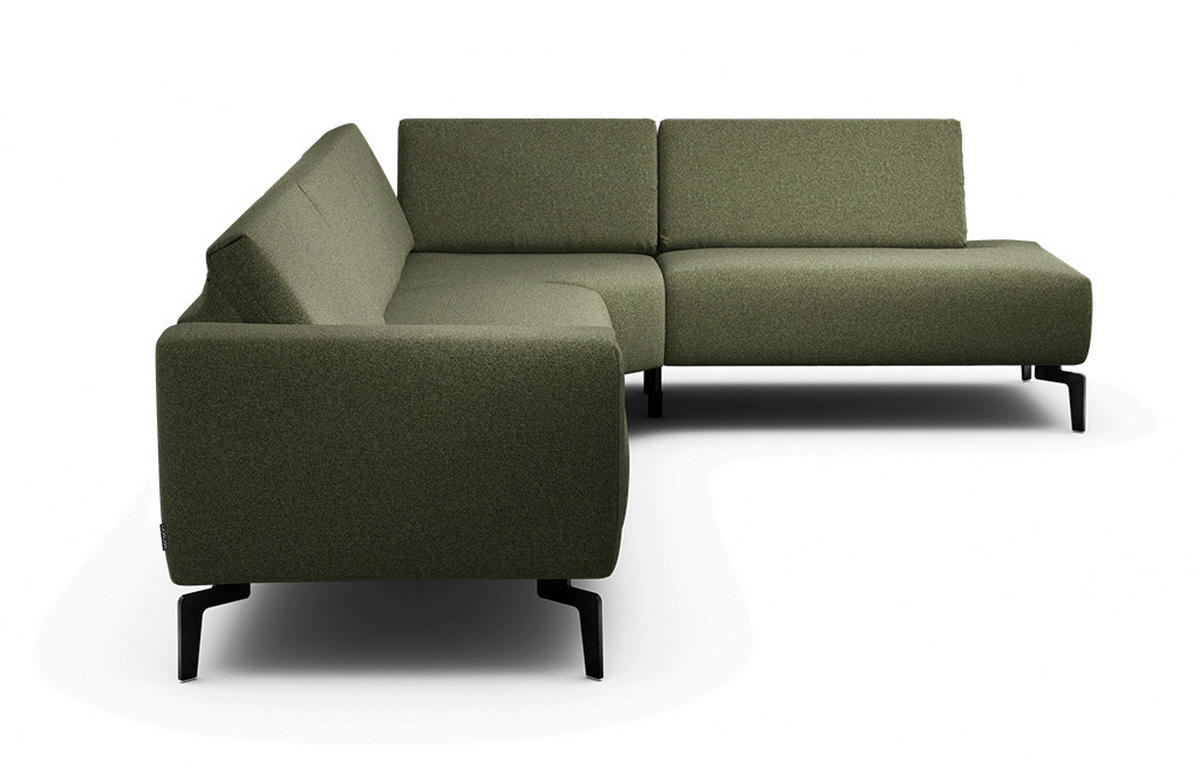 Freisteller von SENSOO ECKSOFA Cosy Waldgrün Chenille.