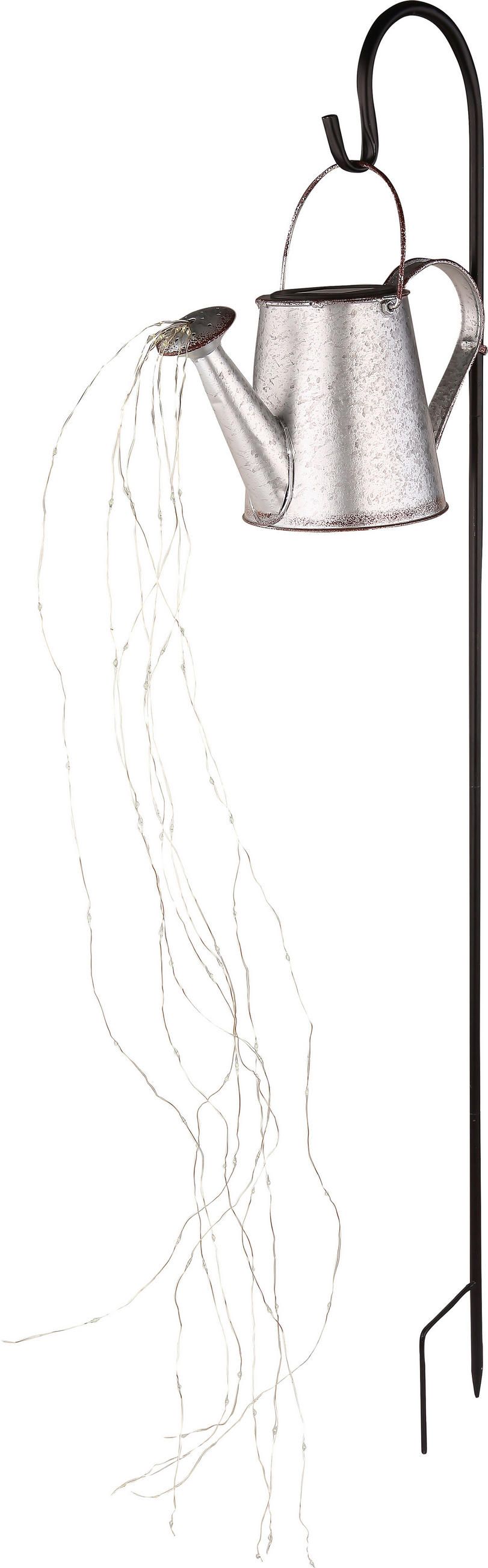 SZOLÁRLÁMPA  - fekete/áttetsző, Lifestyle, fém (30/17/112cm) - Ambia Garden