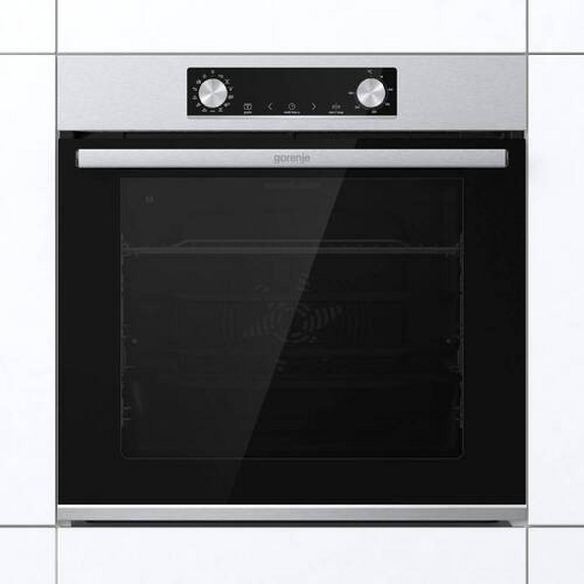 EINBAUBACKOFEN BPS 6737 E14X  - Edelstahlfarben, Basics, Glas/Metall (59,5/59,5/56,4cm) - Gorenje