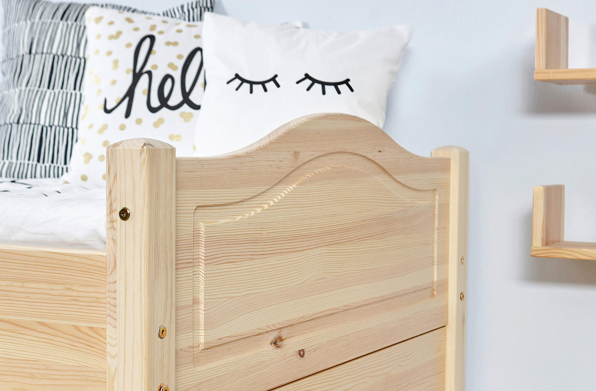 STAURAUMBETT 120/200 cm  Naturfarben   - Naturfarben, Modern, Holz (120/200cm) - MID.YOU