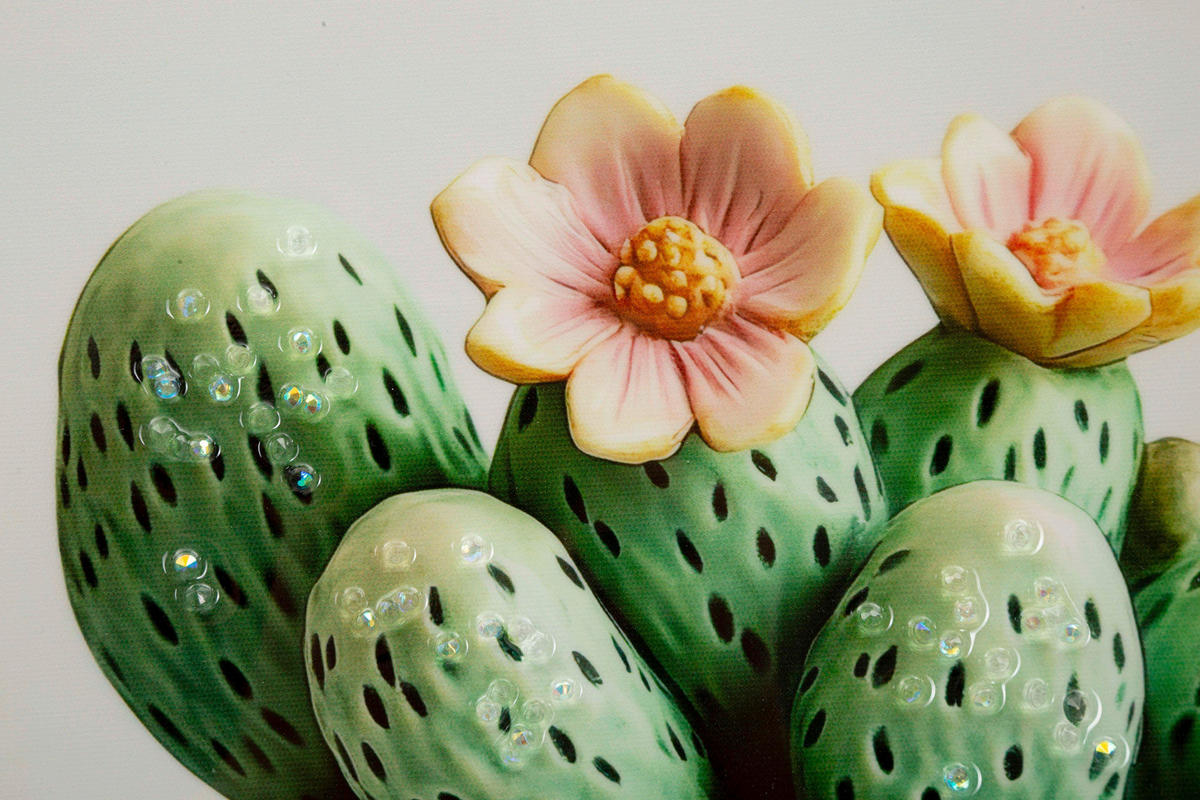 LEINWANDBILD Blumen  - Weiß, Basics, Holz/Kunststoff (40/40/2.8cm)