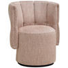 COCKTAILSESSEL in Webstoff Hellbraun  - Hellbraun/Schwarz, Design, Holz/Textil (73/82/62cm) - Emilio Belluti