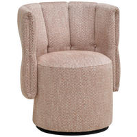 COCKTAILSESSEL in Webstoff Hellbraun  - Hellbraun/Schwarz, Design, Holz/Textil (73/82/62cm) - Emilio Belluti