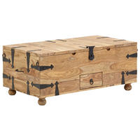 TRUHE Holz Sheesham massiv  - Naturfarben, ROMANTIK / LANDHAUS, Holz (110/45/60cm) - Livetastic