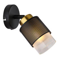 STRAHLER - Klar/Messingfarben, Design, Glas/Metall (10/19cm) - Globo
