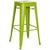 BARHOCKER Grün Stahl stapelbar  - Grün, Basics, Metall (44/77/44cm) - MID.YOU