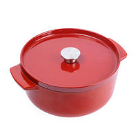 BRÄTER Cast Iron  - Rot/Creme, Basics, Metall (5.2l) - Kitchenaid