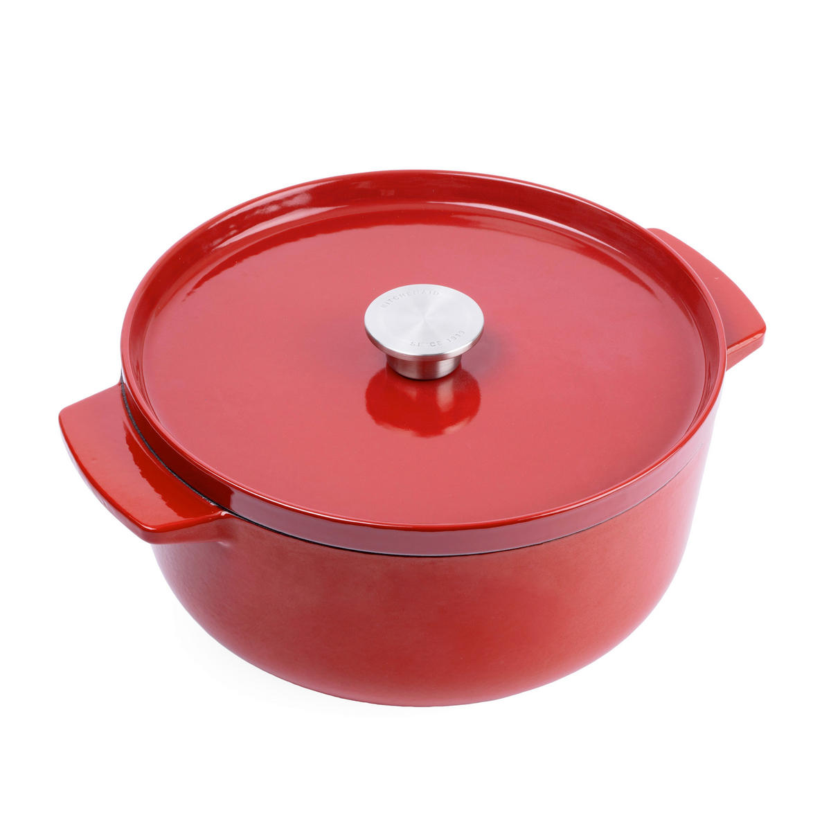 BRÄTER Cast Iron  - Rot/Creme, Basics, Metall (5.2l) - Kitchenaid