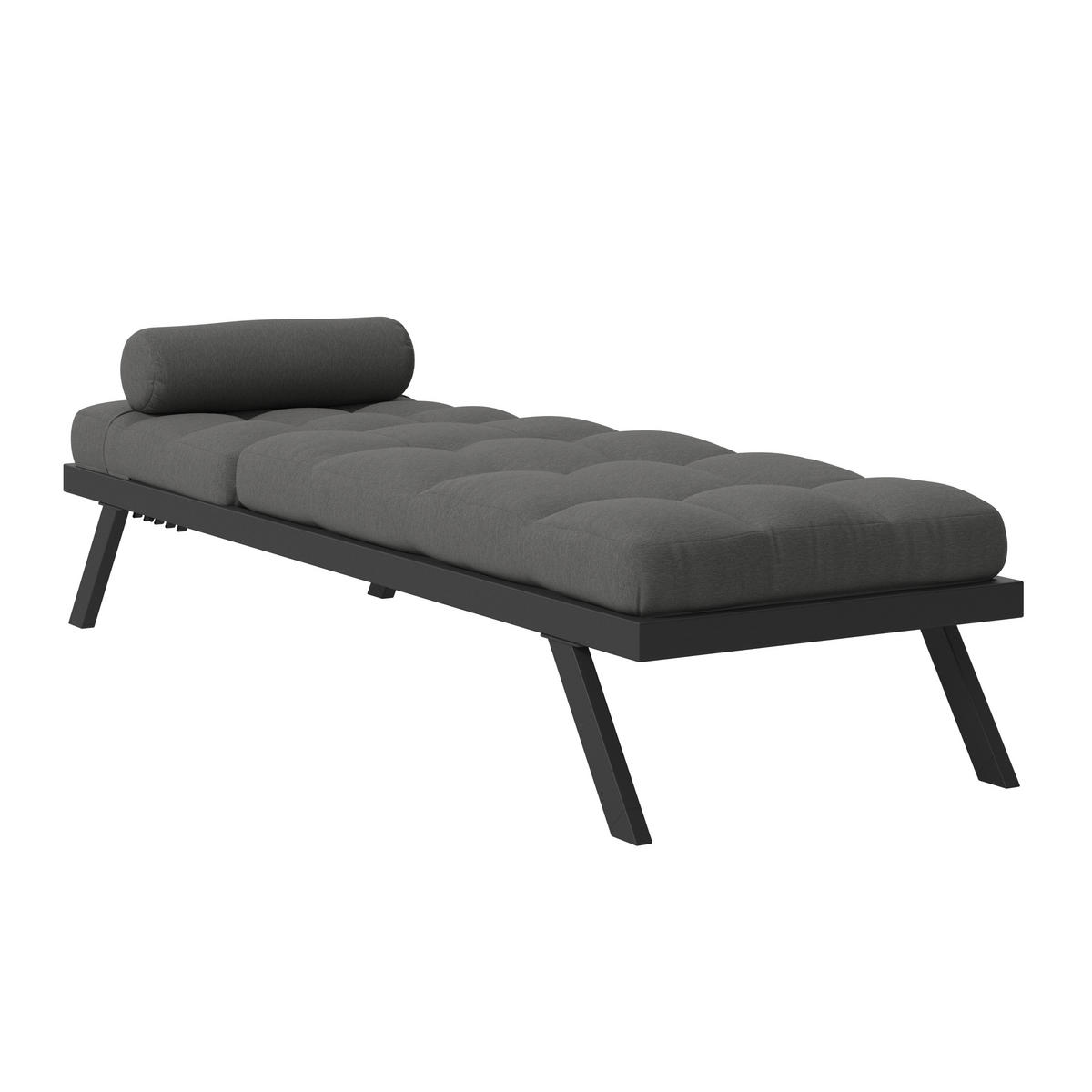 ZAHRADNÍ RELAXAČNÍ LEHÁTKO kov, textil - šedá, Moderní, kov/textil (199/67/40cm) - Ambia Garden