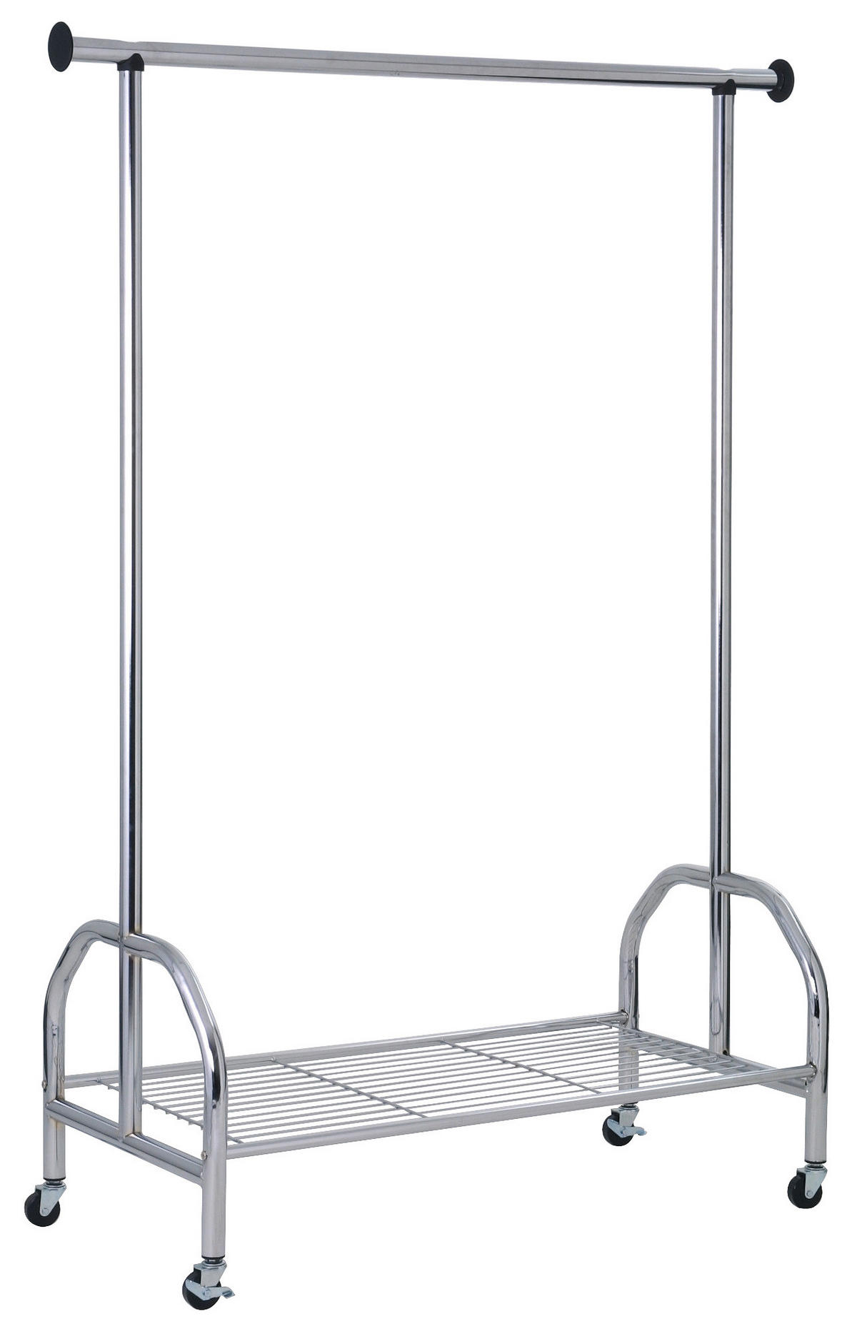 KLEIDERWAGEN in Chromfarben 120/165/50 cm   - Chromfarben, Basics, Metall (120/165/50cm) - Carryhome