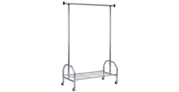 KLEIDERWAGEN in Chromfarben 120/165/50 cm   - Chromfarben, Basics, Metall (120/165/50cm) - Carryhome