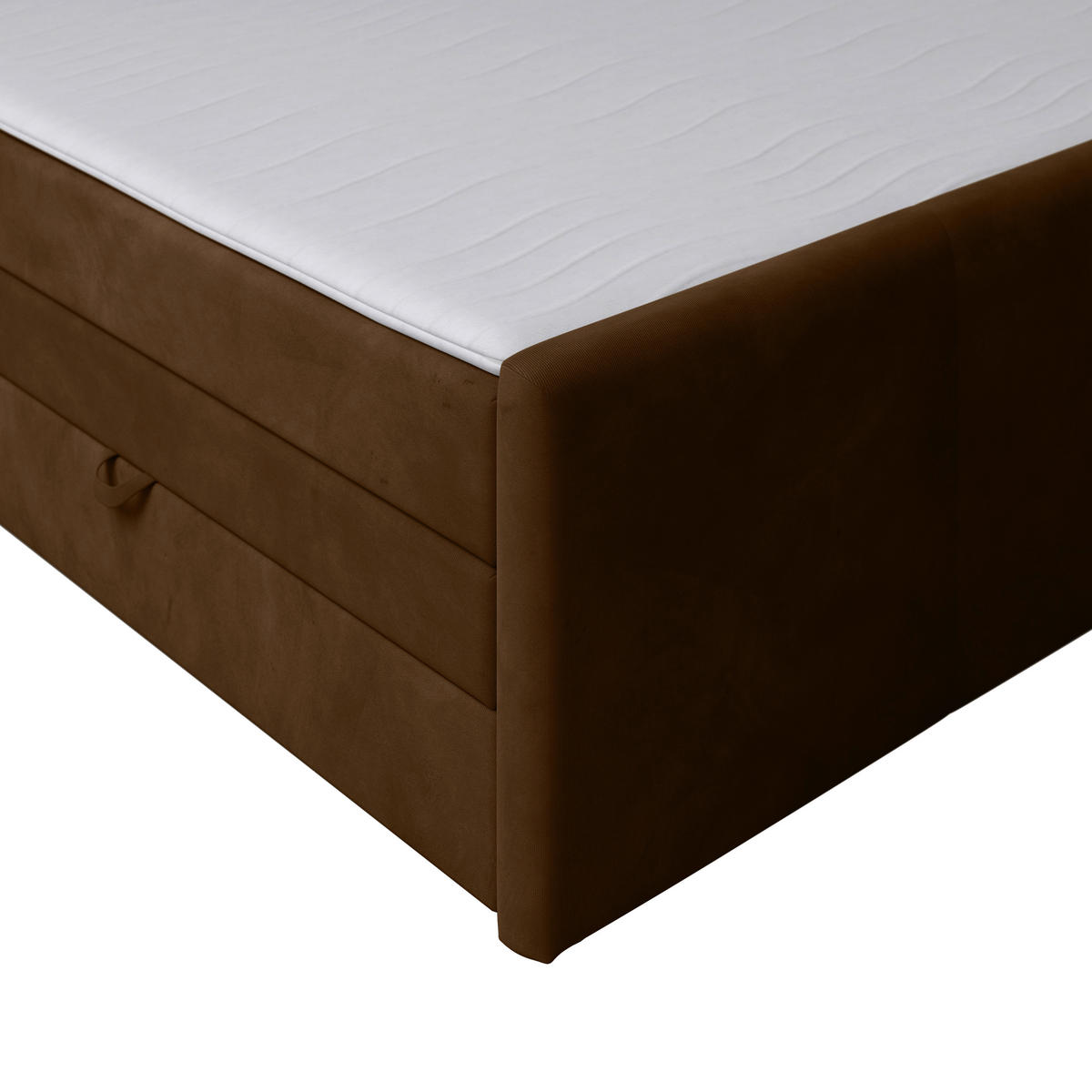 POSTELJA BOXSPRING 180 cm   x 200 cm  , kovina, umetna masa, tekstil, karton, leseni material rjava  - črna/rjava, Moderno, kovina/umetna masa (180/200cm) - MID.YOU
