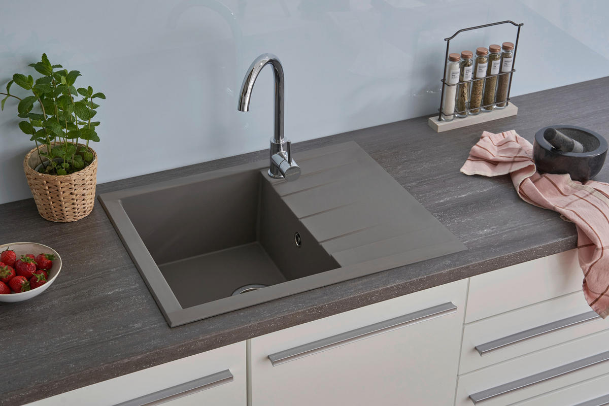DISKHO 175000000183  - grå, Basics, glas/plast (62/21/50cm) - Respekta