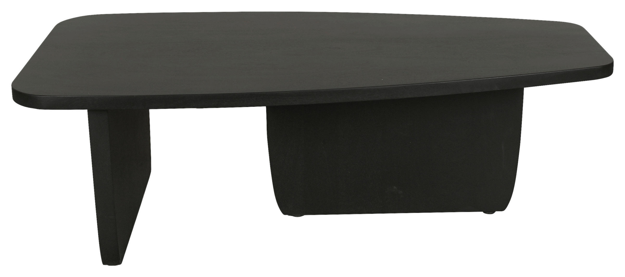 COUCHTISCH Akazie vollmassiv Schwarz  - Schwarz, Design, Holz (115/60/36,5cm) - MID.YOU