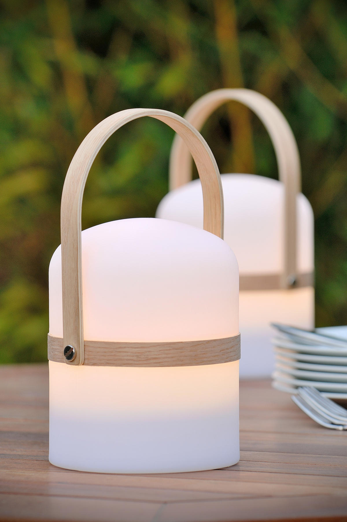 LED-AUßENLEUCHTE JOE 14.5/26.5 cm   - Hellbraun/Weiß, Basics, Holz/Kunststoff (14.5/26.5cm) - Lucide