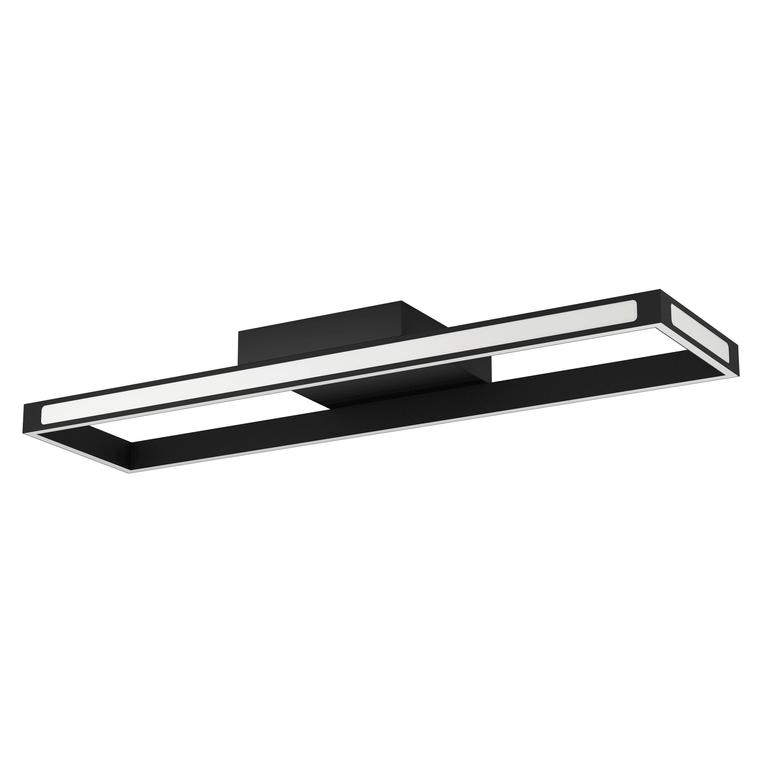 LED-DECKENLEUCHTE Savilanas-Z  Smart   - Schwarz/Weiß, Design, Kunststoff/Metall (77cm) - Eglo