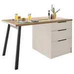 KÜCHENINSEL   in Kaschmir  - Kaschmir/Schwarz, Basics, Holzwerkstoff/Metall (150/91/90cm) - Xora