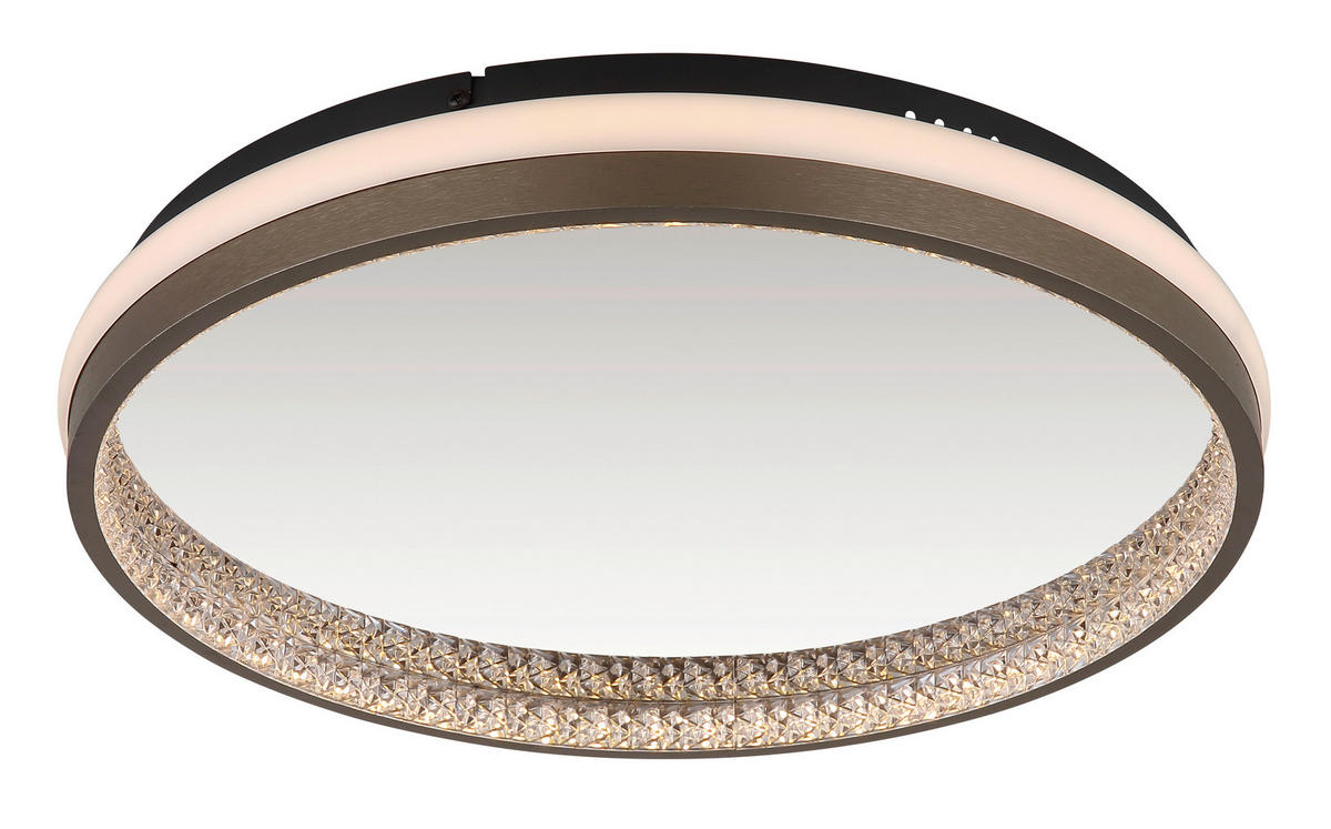 STROPNÍ LED SVÍTIDLO, 39,7/6 cm  - bílá/černá, Konvenční, kov/plast (39,7/6cm) - Globo