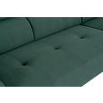 ECKSOFA Waldgrün Feincord  - Waldgrün/Schwarz, Design, Textil/Metall (205/280cm) - Xora