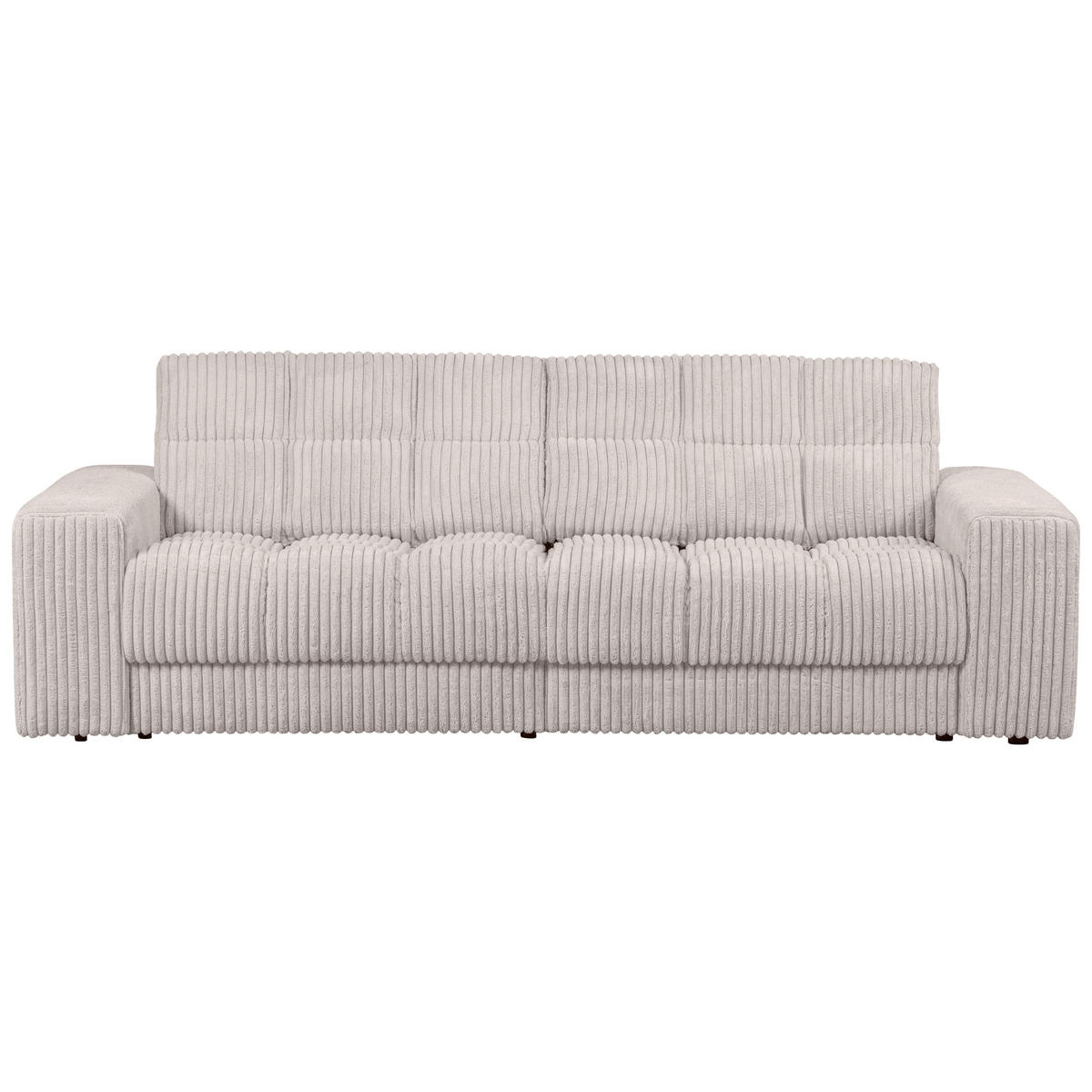 2-SITZER-SOFA Second date gerippt Naturfarben  - Schwarz/Naturfarben, Design, Kunststoff/Textil (226/78/99cm) - Livetastic