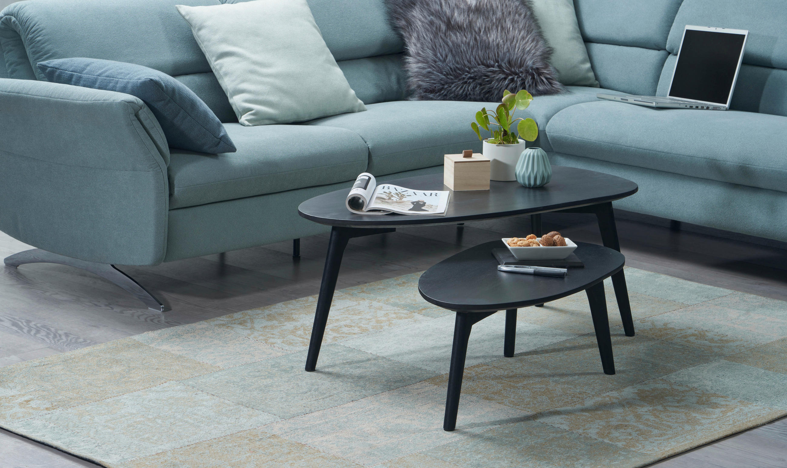 SOFFBORD - svart, Design, trä (100/50/42cm) - P & B