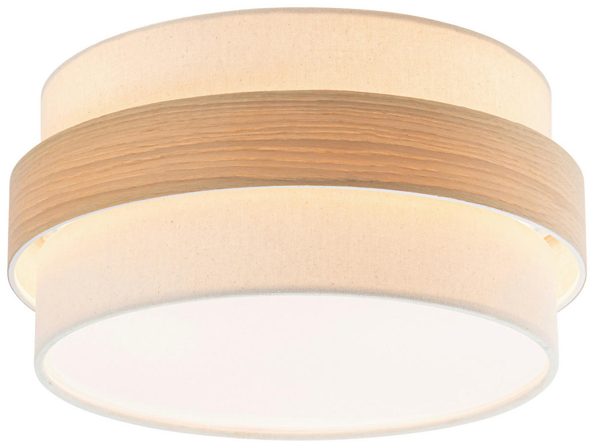 DECKENLEUCHTE  37/18 cm    - Naturfarben, MODERN, Holz/Kunststoff (37/18cm) - Novel