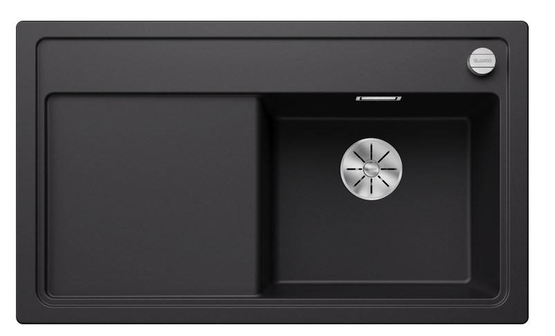SPÜLE Zenar  - Schwarz, Basics, Stein (86/19,7/51cm) - Blanco
