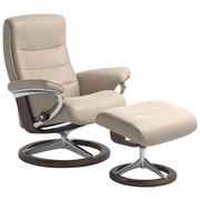RELAXSESSELSET - Wengefarben/Creme, Natur, Leder/Holz (84/102/76cm) - Stressless