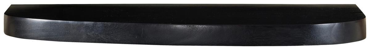 WANDREGAL  - Schwarz, Basics, Holz/Metall (60/3,5/25cm) - Livetastic