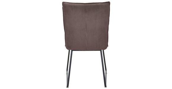 STUHL - Taupe/Schwarz, Design, Textil/Metall (47/87/62cm) - Johann Jakob
