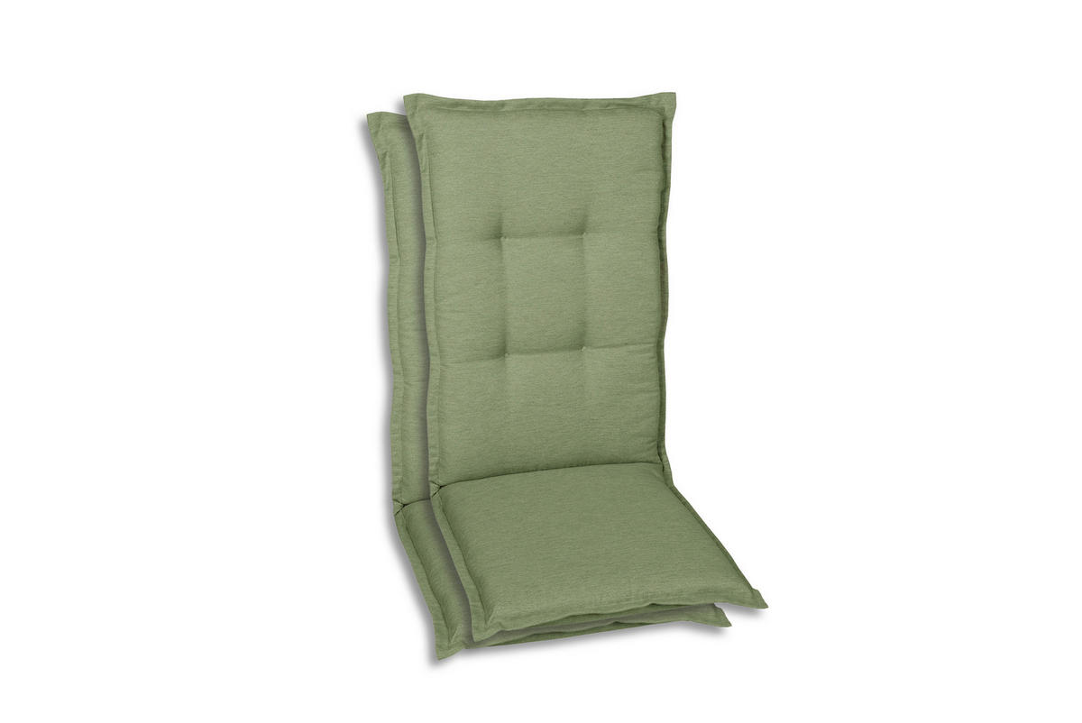 SESSELAUFLAGENSET Uni  - Hellgrün, Basics, Textil (50/7/108cm)