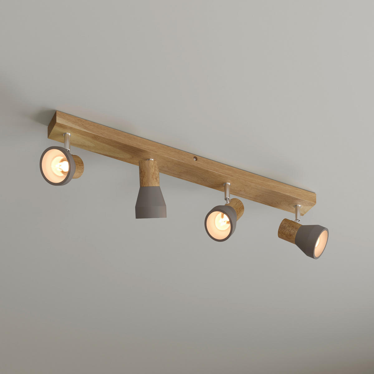 STRAHLER Alina 77/7,2/12,3 cm  - Eschefarben/Grau, Natur, Holz/Stein (77/7,2/12,3cm) - Novel