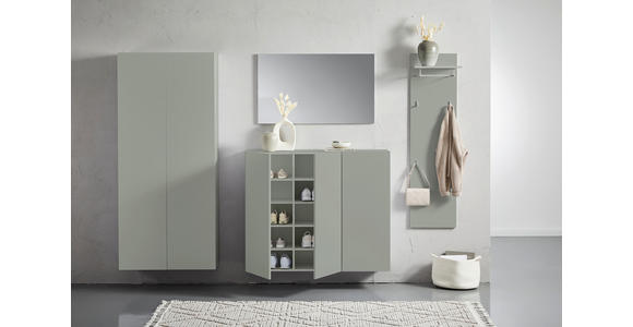 HÄNGESCHUHSCHRANK 120/100/34 cm - Grün, Design, Holzwerkstoff (120/100/34cm) - Hom`in