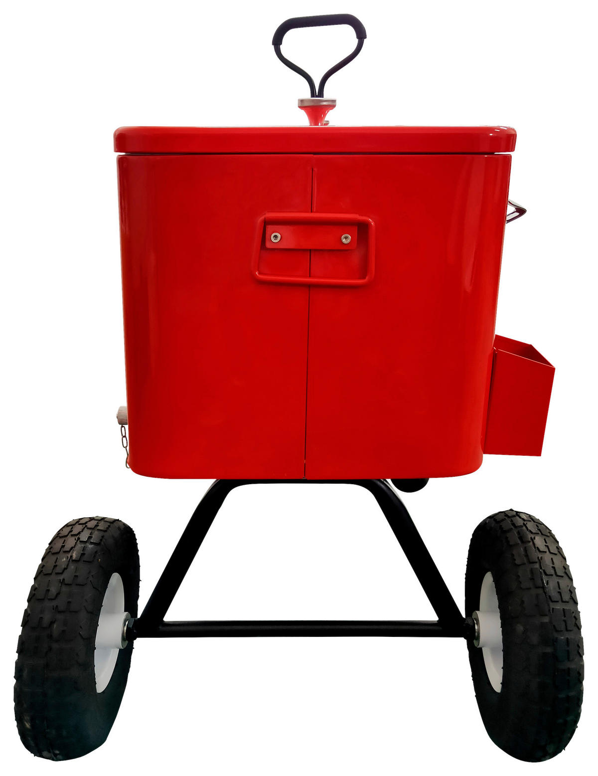 KÜHLBOX Rot, Schwarz  - Rot/Schwarz, KONVENTIONELL, Metall (48/82/82cm) - Ambia Garden