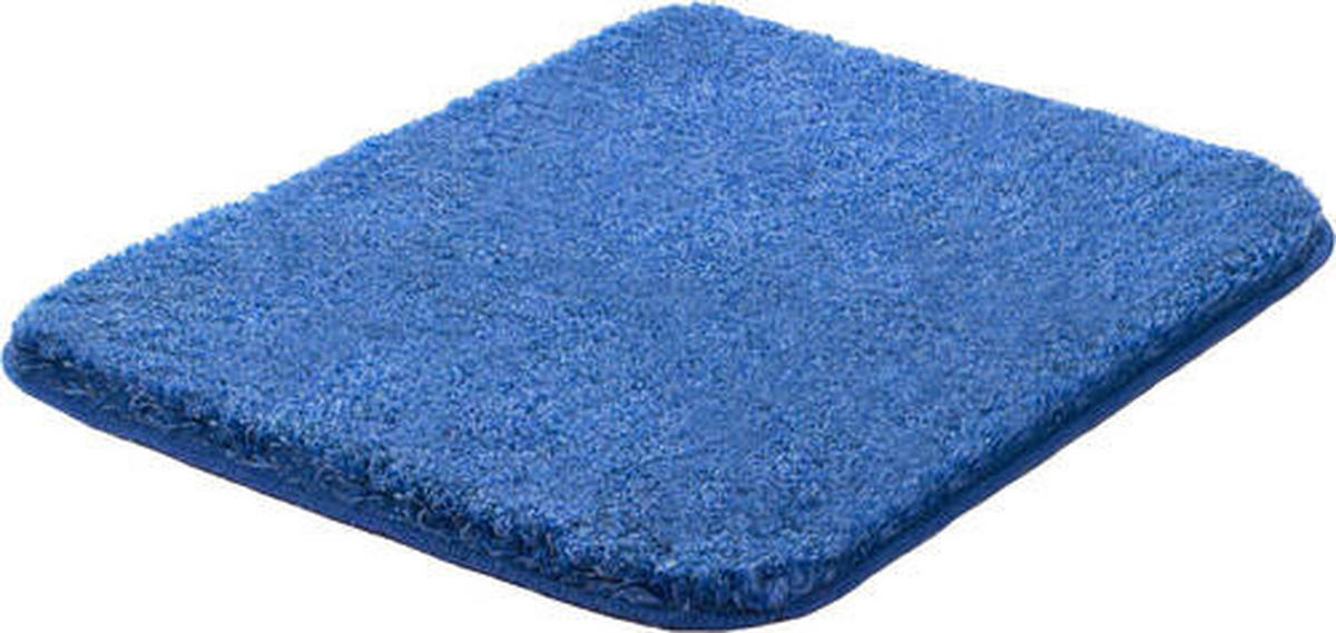 PŘEDLOŽKA K BIDETU, 50/60 cm - modrá, Basics, textil/plast (50/60cm) - Grund