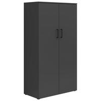 MEHRZWECKSCHRANK 80/147/40 cm  in Graphitfarben  - Anthrazit/Schwarz, MODERN, Holzwerkstoff/Kunststoff (80/147/40cm) - Carryhome