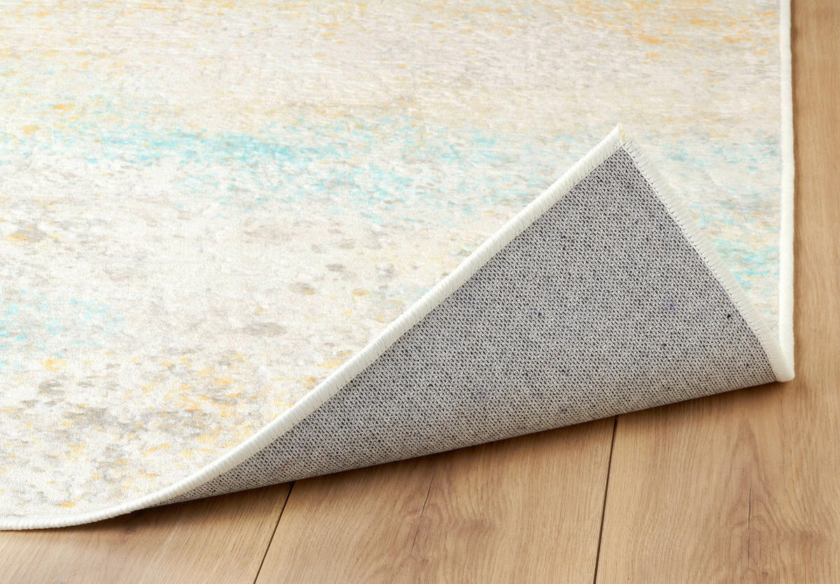 VINTAGE-TEPPICH 200/290 cm ONDEA FIORALYS Türkis, Hellgelb, Greige  - Türkis/Greige, Design, Kunststoff/Textil (200/290cm) - Lindorug