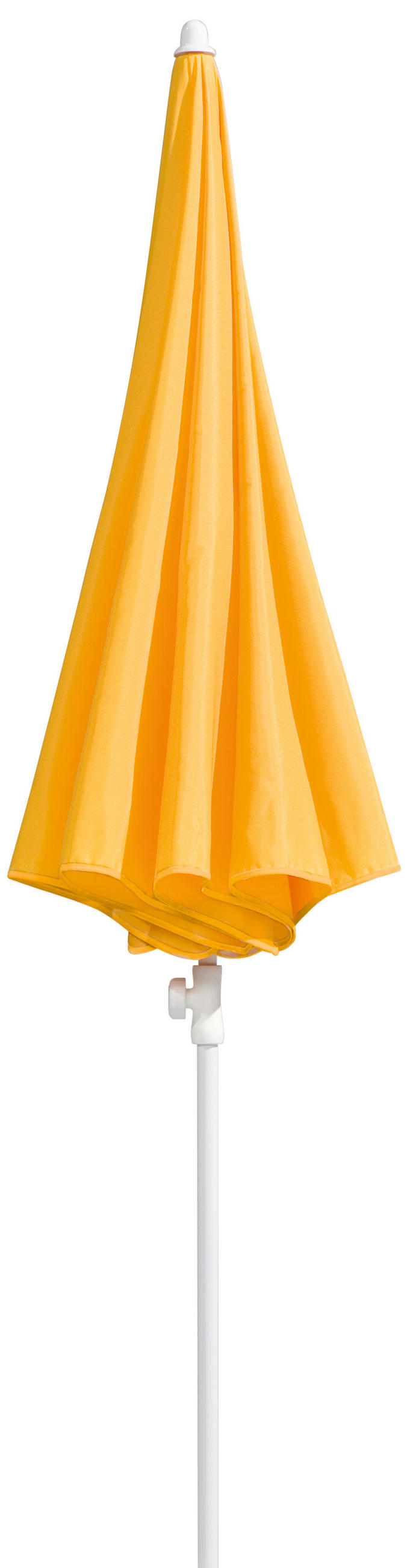 SLUNEČNÍK 240/230/240 cm - bílá/žlutá, Basics, kov/textil (240/230/240cm)