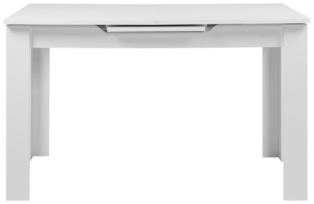 ESSTISCH in Holzwerkstoff 125-165/80/75 cm  - Weiss, Modern, Holzwerkstoff (125-165/80/75cm) - MID.YOU