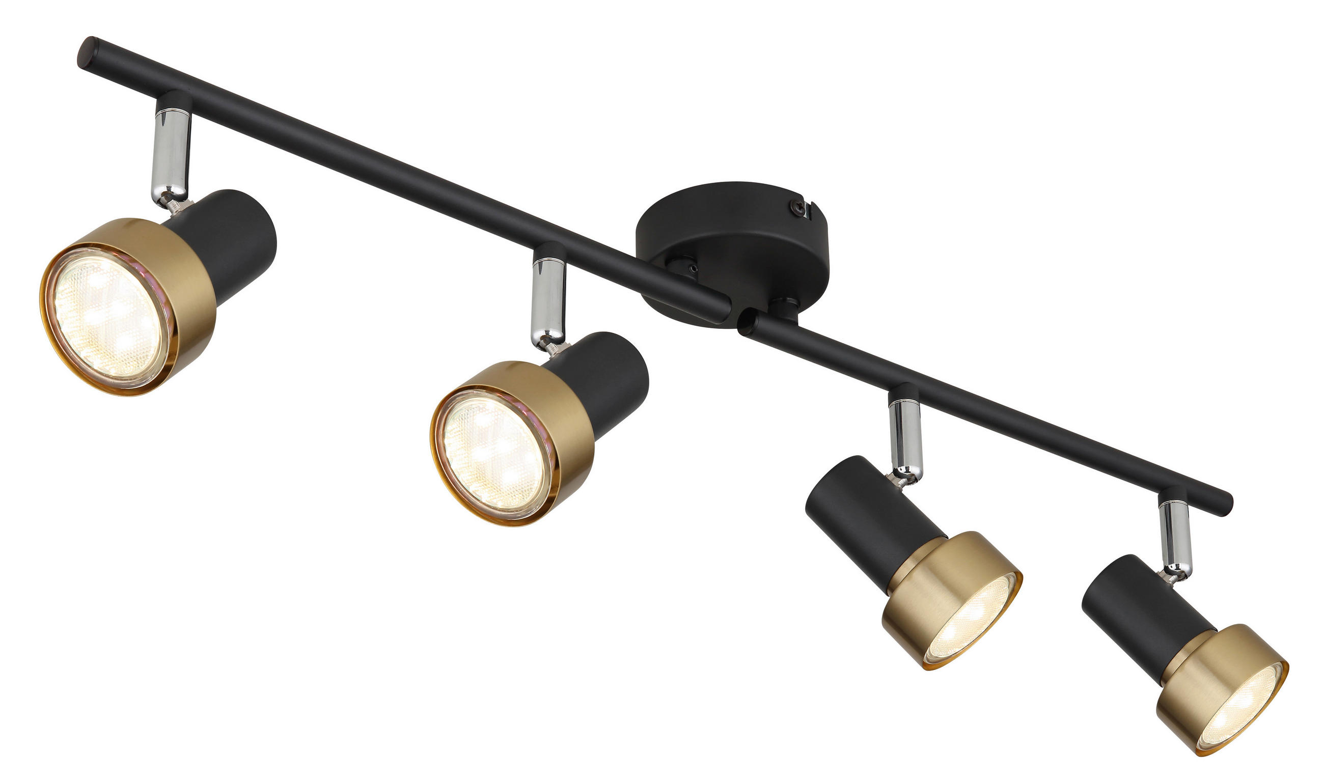 SPOTLIGHT MASON 60/8,5/13,5 cm   - kromfärg/svart, Klassisk, metall (60/8,5/13,5cm) - Globo