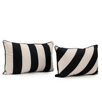 PERNĂ CANAPEA  - alb/negru, Basics, textil (50/30/10cm)