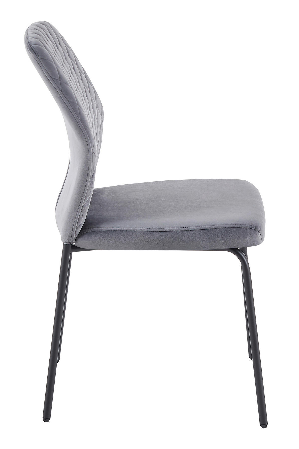 SADA STOLIČIEK 2 kus - čierna/sivá, Modern, kov/textil (46,5/92/56,5cm) - Livetastic