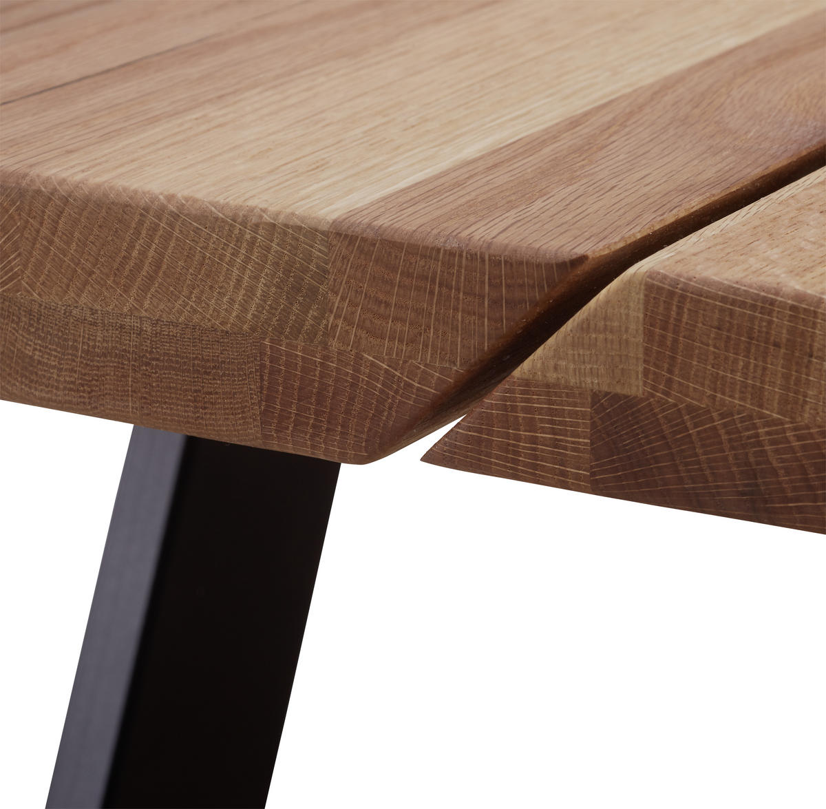 COUCHTISCH in Holz, Metall, Glas 115/65/45 cm  - Eichefarben/Schwarz, Design, Glas/Holz (115/65/45cm) - Novel