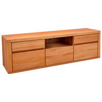 LOWBOARD  in 194/58/50 cm  - Kernbuche/Grau, KONVENTIONELL, Holz/Holzwerkstoff (194/58/50cm) - Voleo