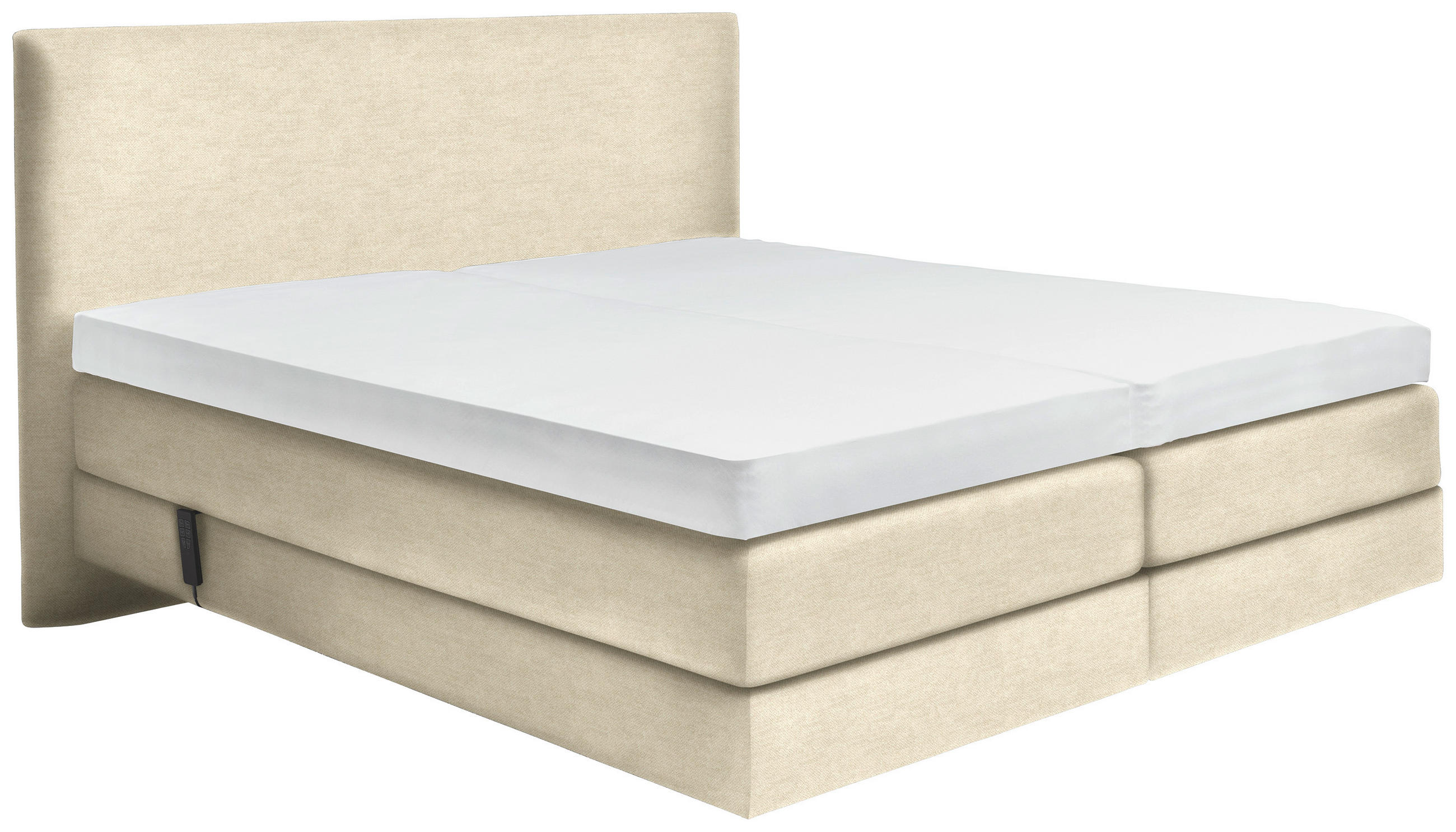 BOXSPRINGBETT 160/200 cm  in Beige  - Beige, KONVENTIONELL, Holz/Textil (160/200cm) - Dieter Knoll