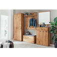 GARDEROBENBANK  in 90/46/37 cm  - Wildeiche/Anthrazit, Natur, Holz/Metall (90/46/37cm) - Waldwelt