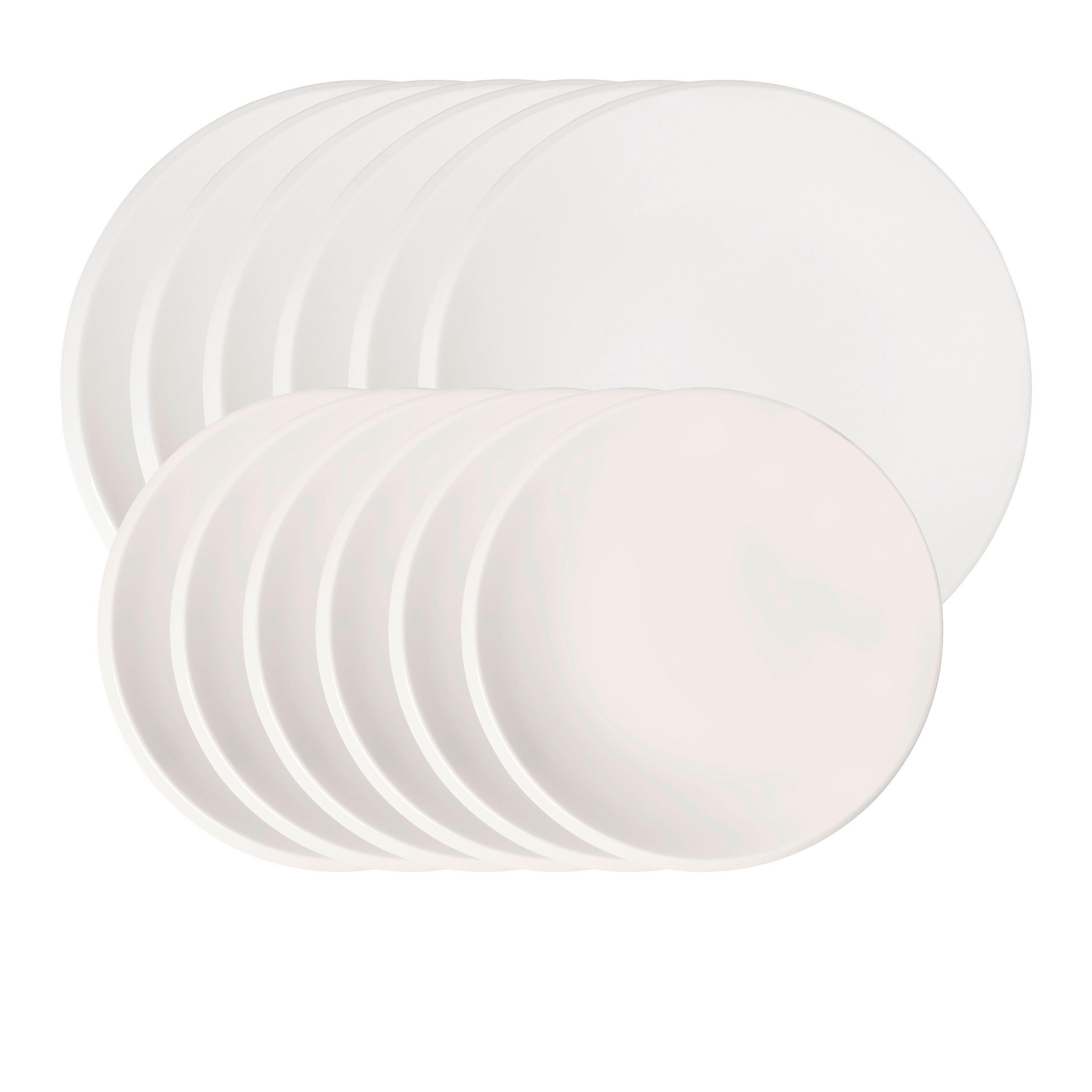 TAFELSERVICE Weiß New Moon 12-teilig  - Weiß, KONVENTIONELL, Keramik - Villeroy & Boch