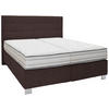 BOXSPRINGBETT 180/200 cm  in Braun  - Alufarben/Braun, Konventionell, Textil/Metall (180/200cm) - Dieter Knoll